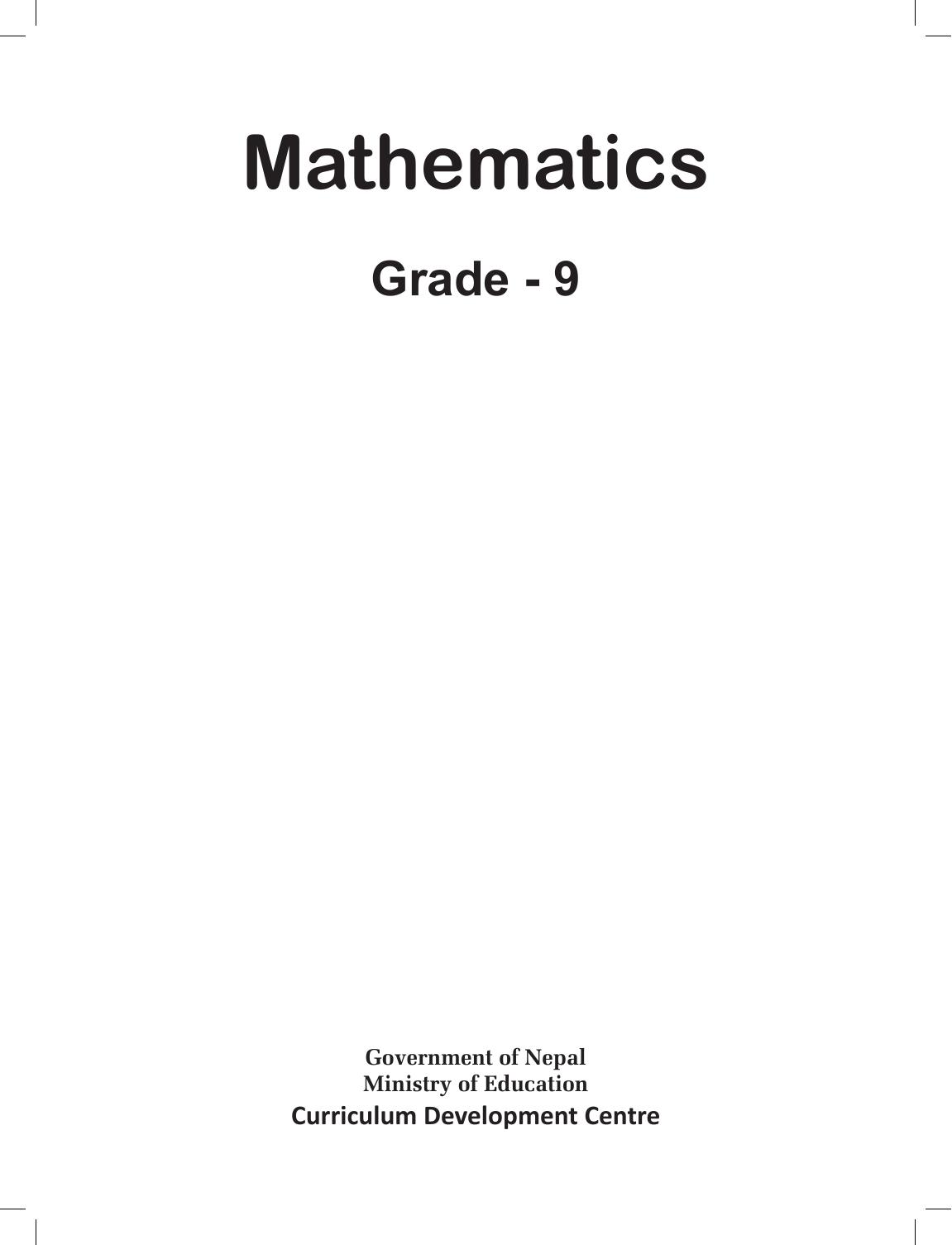 CDC 2019 - Math Grade 9